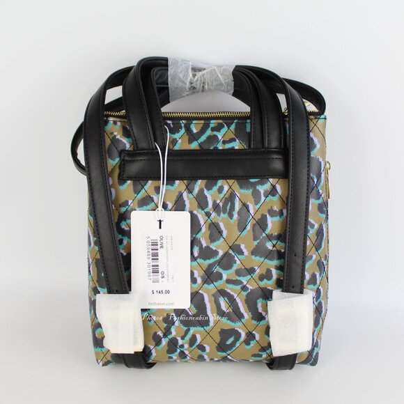 NWT Ted Baker Leopard Quilted Backpack– Stylish & Trendy Bag for Everyday Use - Picture 6 of 14